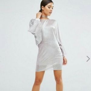 Cozy Light Metallic Dress with Stretch
